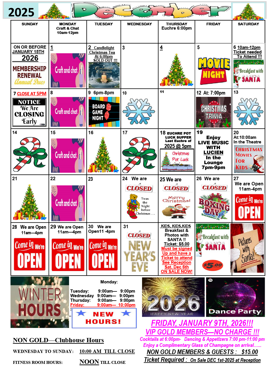 2025 PORT POST SCHEDULE