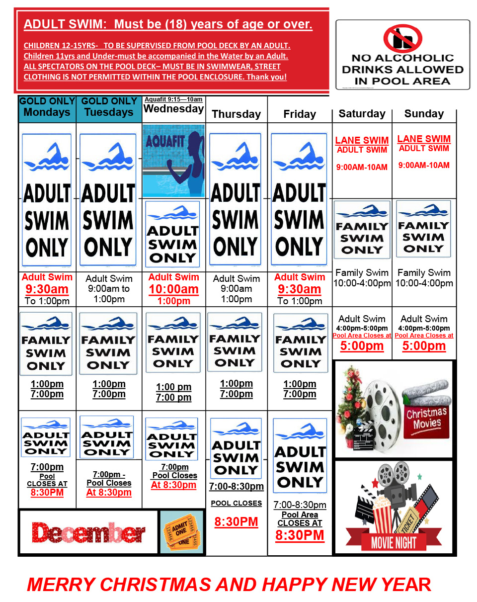 SWIM SCHEDULE